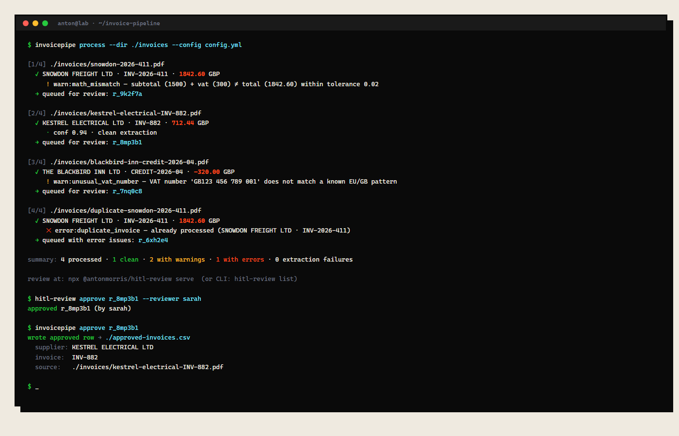 invoice-pipeline preview